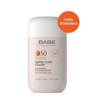 BABE Laboratorios (БАБЕ Лабораторіос) Super Fluid Color SPF 50 – сонцезахисний BB флюїд для обличчя з відтінком та матуючим ефектом, Sun Protection, 50 мл