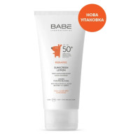 Детский солнцезащитный лосьон для лица и тела BABE Laboratosios (БАБЕ Лабораториос) Pediatric SPF 50+ – водостойкий, 100 мл