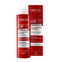 Шампунь Vichy Dercos Collagen 17 Filler Ultra-Regenerating (Віші Деркос) ультра-регенеруючий, 200 мл