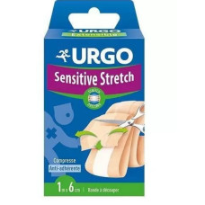Еластичний бинт‑пластир від порізів Urgo Sensitive Stretch для чутливої шкіри 1 м × 6 см, 1 шт (Урго)