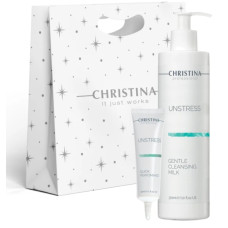 Christina Unstress - Заспокійливий крем швидкої дії, 30 мл + Ніжне очищувальне молочко, 300 мл 