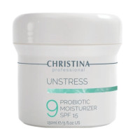 Christina Unstress - Зволожувальний крем з пробіотичною дією SPF 15, 150 мл 