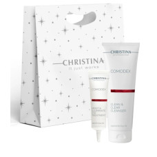 Christina Comodex – Подарунковий набір Зволожувальний крем для зони навколо очей, 30 мл + Гель для очищення шкіри, 250 мл
