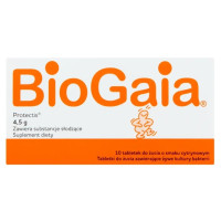 Пробиотические жевательные таблетки со вкусом лимона, BIOGAIA PROTECTIS, 10 таблеток