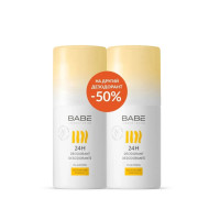 Набор дезодорантов BABE Laboratories Sensitive — для всей семьи, 24 часа защиты, с пребиотиком, без спирта и алюминия