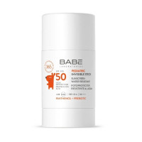 BABE PEDIATRIC-Детский солнцезащитный невидимый сток с пантенолом и пребиотиком spf 50, 30 г