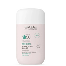 BABE SUN PROTECTION - Солнцезащитный минеральный флюид с физическими фильтрами с тонирующим эффектом spf 50, 50 мл