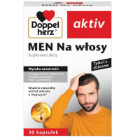 Doppelherz aktiv – Комплекс для здоровья и силы волос у мужчин, Допелегерц, 30 капсул