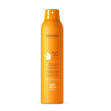 BABE SUN PROTECTION - Солнцезащитный водостойкий спрей SPF 50 с прозрачной текстурой 200 мл
