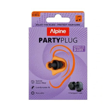 Беруши музыкальные, Alpine PartyPlug, черные, 3 размера