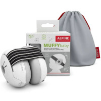 Защита слуха для младенцев Alpine Muffy Baby, черные - наушники для детей до 3 лет, комфортные, безопасные, для громких звуков