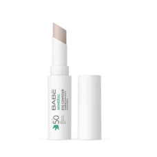 Минеральный солнцезащитный стик‑корректор для контура глаз BABE Laboratorios SPF 50 — физические фильтры, против темных кругов, водостойкий, 4 г