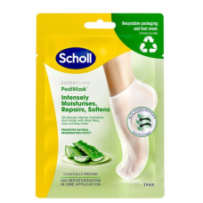 Питательная маска-носочки для ног Шолл Scholl ExpertCare PediMask с алоэ вера - 1 пара