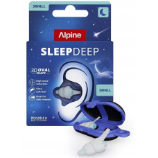 Alpine SleepDeep Mini 27 дБ S — беруші для сну, багаторазові, 3D Oval, з чохлом