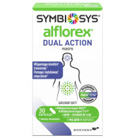 Симбіосис Альфлорекс Dual Action Symbiosys Alflorex Dual Action — пробіотик подвійної дії з Bifidobacterium 35624 та 1714, кальцієм і вітамінами B5, B6, 30 капсул