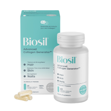 Пищевая добавка коллаген BioSil Collagen Generator — поддержка кожи, волос, ногтей и суставов, 60 капсул