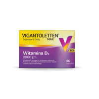 Vigantoleten Max Вигантолеттен витамин D3 2000 МЕ холекальциферол капсулы для иммунитета и костей, 60 шт
