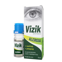 Визик Vizik Alergia глазные капли 10 мл от аллергии, покраснения, сухости и раздражения глаз, увлажняющие капли без консервантов