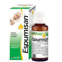 Еспумізан Espumisan 40 мг/мл краплі 30 мл симетикон від коліків, метеоризму, здуття живота для дітей і дорослих