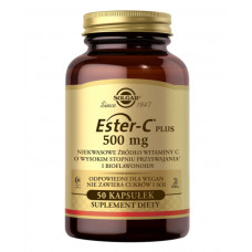Вітамін С, Солгар, SOLGAR Ester-C Plus 500 mg witaminy C, 50 капсул