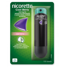 Аэрозоль для отказа от курения Никоретте, NICORETTE COOL BERRY, 1 мг/доза, 13,6 мл