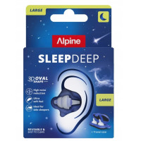 Беруши для сна Alpine SleepDeep Large L, 27 дБ, многократные, от шума и храпения, с футляром