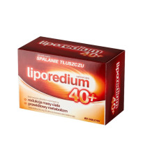 Ліпоредіум 40+ Liporedium 60 таблеток — дієтична добавка для контролю ваги та підтримки метаболізму