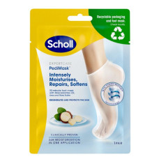 Увлажняющая маска-носочки для ног Шолл Scholl ExpertCare PediMask с маслом макадамии - 1 пара