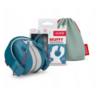 Alpine Muffy Kids – сині навушники, комфортний захист слуху 25 дБ для дітей 5–16 років