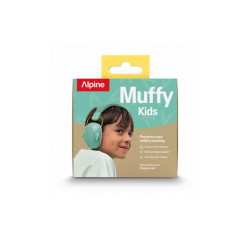 Alpine Muffy Kids Mint — детские шумоподавляющие наушники, защита слуха 25 дБ, 5–16 лет