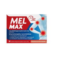 Мел Макс Mel Max 15 мг таблетки для рассасывания 10 шт сильное обезболивающее и противовоспалительное при боли в суставах и спине