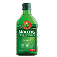 Mollers Omega-3, Моллерс Тран, рыбий жир с натуральным вкусом, 250 мл – омега-3 для сердца, мозга и иммунитета
