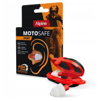 Беруши для мотоциклистов Alpine MotoSafe Sport 2026 противошумные для шлема с футляром