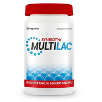 Мультилак Multilac Synbiotic капсулы пробиотик + пребиотик 50 шт – для восстановления микрофлоры кишечника, после антибиотиков