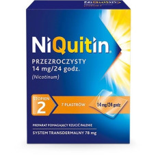 Нікотиновий пластир NiQuitin / Ніквітин Clear 2 (14 мг/24 год) — від нікотинової залежності, для відмови від куріння, 7 пластирів