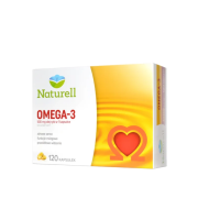 Naturell Омега-3 500 мг — рыбий жир EPA DHA для сердца, мозга и зрения, 120 капсул