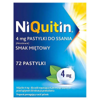 Нікотинові пастилки NiQuitin / Ніквітин 4 мг — від куріння, нікотинозамісна терапія, м’ятний смак, 72 пастилки