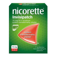 Нікотиновий пластир Нікоретте Invisipatch (Nicorette Invisipatch) 10 мг — від нікотинової залежності, трансдермальний пластир, 7 шт