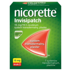 Нікотиновий пластир Нікоретте Invisipatch (Nicorette Invisipatch) 15 мг — від нікотинової залежності, трансдермальний пластир, 7 шт