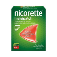 Нікотиновий пластир Нікоретте Invisipatch (Nicorette Invisipatch) 25 мг — від нікотинової залежності, трансдермальний пластир, 7 шт