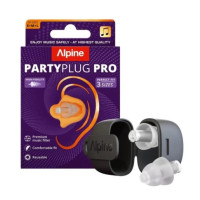 Беруші для концертів Alpine PartyPlug Pro 21 дБ Transparent Multisize (S/M/L) — музичні беруші High Fidelity, багаторазові , для фестивалів та вечірок