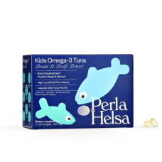 Уникальный продукт с самым высоким содержанием DHA-кислот для детей, KIDS Оmegа-3 Tuna, Perla Helsa, Перла Хелса, 120 капсул по 300 мг