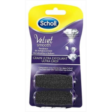 Змінні ролики для електричної пилки Шолл Scholl Velvet Smooth Wet&Dry — дрібнозернисті насадки для видалення огрубілої шкіри та натоптишів, 2 шт